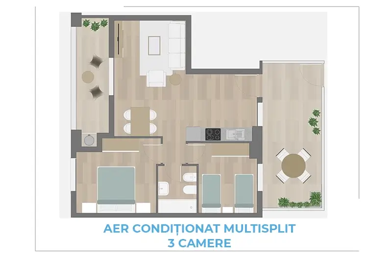 Aer condiționat Multisplit 3 camere