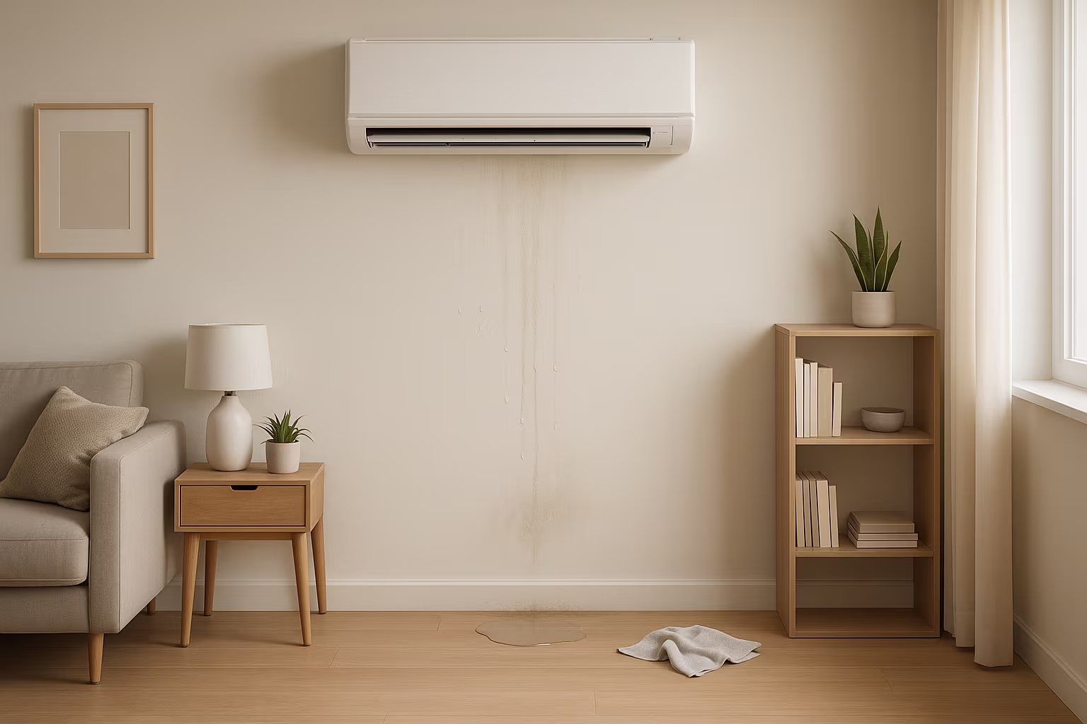de ce curge aparatul de aer conditionat in casa