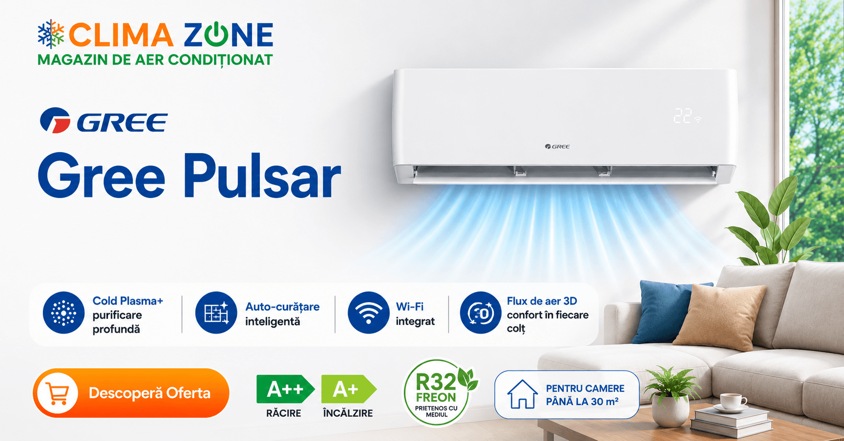 Gree-Pulsar-12000-BTU-Iunie-2026
